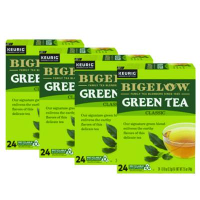 Bigelow Green Tea K-Cup Pack, 24/Box, 4 Box/Carton (6085CT)