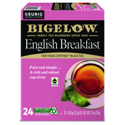 Bigelow English Breakfast Tea K-Cups Pack, 24/Box (6080)