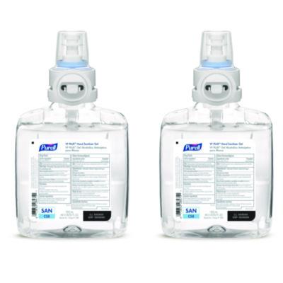 PURELL VF PLUS Hand Sanitizer Gel, 1,200 mL Refill Bottle, Fragrance-Free, For CS8 Dispensers, 2/Carton (789902)