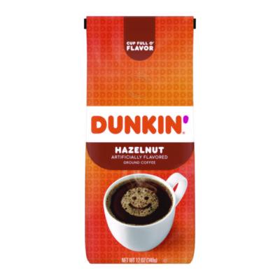 Dunkin' Hazelnut Coffee, 12 oz Bag (00049)