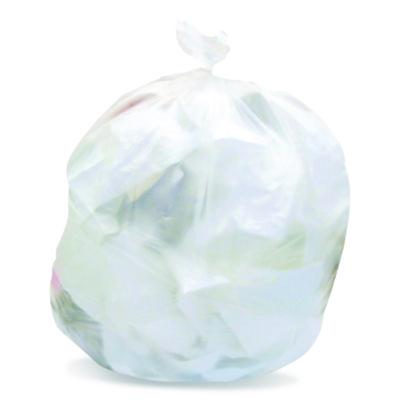 Heritage High-Density Waste Can Liners, 33 gal, 22 mic, 33" x 40", Natural, Roll, 25 Bags/Roll, 10 Rolls/Carton (421061)