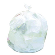 Heritage Low Density Can Liners, 30 gal, 0.5 mil, 30" x 36", Clear, Flat Pack, 250/Carton (659385)