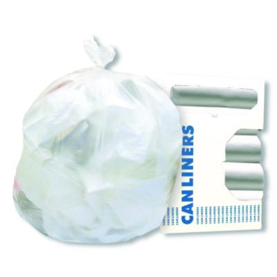 Heritage AccuFit Linear Low-Density Can Liners, 55 gal, 0.9 mil, 40" x 53", Clear, Roll, 100/Carton (757796)
