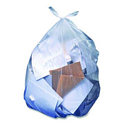 Heritage Low-Density Can Liners, 10 gal, 0.35 mil, 24" x 23", Clear, Flat Pack, 1,000/Carton (888944)