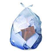 Heritage Linear Low-Density Can Liners, 33 gal, 2 mil, 33" x 39", Clear, Flat Pack, 100/Carton (2404016)