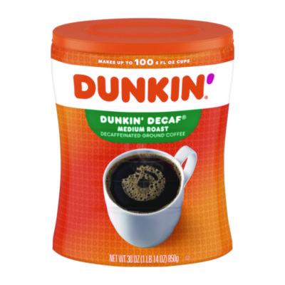 Dunkin' Original Blend Decaf Coffee, 30 oz Canister (8133401293)