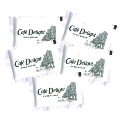 Caf Delight Pure Sugar Packets, 0.11 oz Packet, 1,000/Carton (538611)