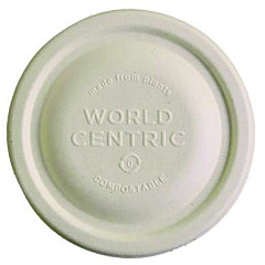 World Centric Fiber Lids for Bowls, Fits 8 oz Bowls, 3.7" Diameter x 0.4" h, Natural, Paper, 1,000/Carton (BOLFB8LF)