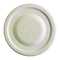 World Centric Fiber Lids for Bowls, Fits 12 oz to 32 oz Bowls, 4.7" Diameter x 0.4" h, Natural, Paper, 1,000/Carton (BOLFB12LF)