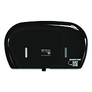 Papernet HyTech Seas Mini JRT Twin Dispenser, 5.5 x, 15.7 x 9.8, Black (419485)