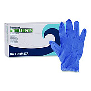 Boardwalk 380 Series Disposable General-Purpose Nitrile Gloves, Powder-Free, Medium, 4 mil Thick, 9.5" Long, Blue, 100/Box, 10 Boxes/CT (380MCTA)