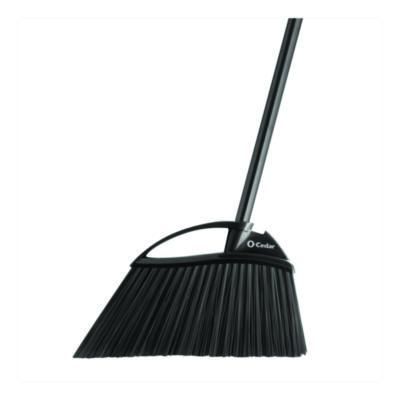 O-Cedar Outdoor PowerCorner Angle Broom, 48" Handle, Black/Gray (168215)