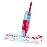 O-Cedar ProMist MAX Spray Mop, Red/White/Gray Microfiber Head, 48" Red/Black/Gray Plastic Handle (173563EA)