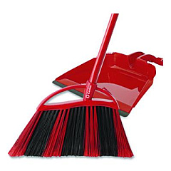 O-Cedar One Sweep Broom with Dustpan, 53.88" Handle, Red/Black/Gray (175073)