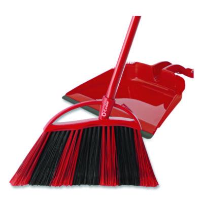O-Cedar One Sweep Broom with Dustpan, 53.88" Handle, Red/Black/Gray (175073)
