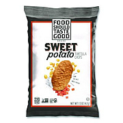 Food Should Taste Good Tortilla Chips, Sweet Potato with Sea Salt, 1.5 oz., 24/Carton (77612)