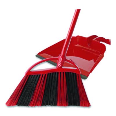 O-Cedar One Sweep LG Broom with Dustpan, 57" Handle, Red/Black/Gray (172134)
