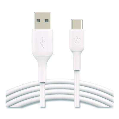 Belkin BOOST CHARGE USB-C to USB-A Cable, 3.3 ft, White, 2/Pack (CAB001BT1MWH)