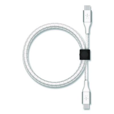 Belkin BOOST CHARGE Braided USB-C to USB-C Cable, 6.6 ft, White (CAB004BT2MWH)