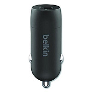 Belkin BOOST CHARGE USB-PD Car Charger + USB-C to USB-C Cable, 30 W, USB-C, Black (CCA004BT1MBK)