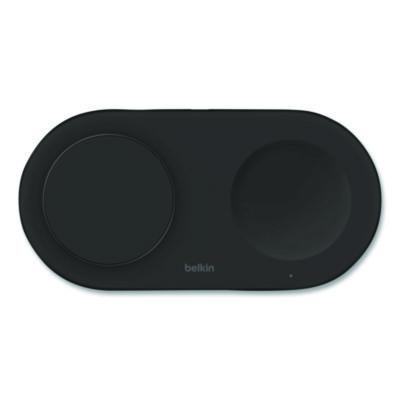 Belkin BOOST CHARGE Pro 2-in-1 Magnetic Wireless Charging Pad with Qi2, USB-C, 15 W, Black (WIZ021TTBK)