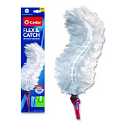 O-Cedar Flex and Catch Heavy-Duty Dusting Kit, 1 Duster Wand and 3 Refills, 6/Carton (172148CT)