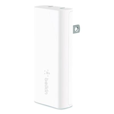 Belkin BOOST CHARGE Dual Wall Charger with PPS + USB-C Cable with Lightning Connector, White (WCB007DQ1MWH)