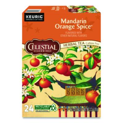 Celestial Seasonings Mandarin Orange Spice Herb Tea K-Cups 24/Box (14735)
