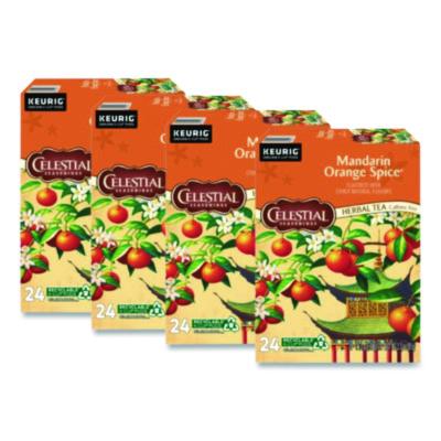 Celestial Seasonings Mandarin Orange Spice Herb Tea K-Cups, 96/Carton (14735CT)
