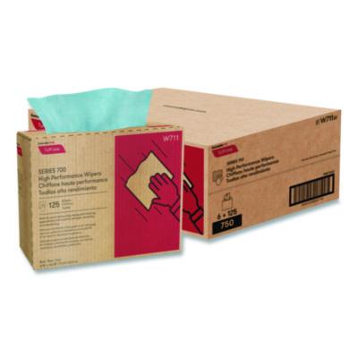 Cascades PRO Tuff-Job S700 High Performance Wipers, Blue, 9.75 x 16.75, 125/Box, 6 Boxes/Carton (W711)