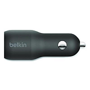 Belkin BOOST CHARGE Dual Car Charger with PPS, USB-A/USB-C, Black (CCB004BT1MBK)