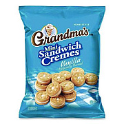 Grandma's Mini Vanilla Creme Sandwich Cookies, 2.12 oz Packet, 60/Carton (FRI45096)