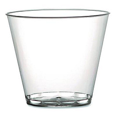 Savvi Serve Plastic Tumblers, Squat, 5 oz, Clear, 20 Bag, 25 Bags/Carton (405)