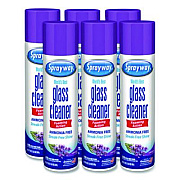 Sprayway Glass Cleaner, Lavender, 19 oz Aerosol Spray, 6/Carton (SW5029)