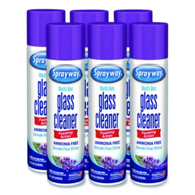 Sprayway Glass Cleaner, Lavender, 19 oz Aerosol Spray, 6/Carton (SW5029)