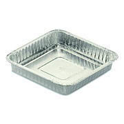 HFA Square Cake Pan, 30 Gauge, 48 oz, 8 x 8 x 1.53, Silver, Aluminum, 200/Carton (30830200)