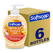 Softsoap Liquid Hand Soap Pumps, Milk and Honey Scent, 7.5 oz, 6/Carton (US04965ACT)