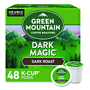 Green Mountain Coffee Dark Magic Extra Bold Coffee K-Cups, 0.4 oz, 48/Box (1635472)
