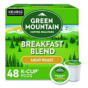 Green Mountain Coffee Breakfast Blend Coffee K-Cups, 0.31 oz, 48/Box (1635473)