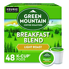 Green Mountain Coffee Breakfast Blend Coffee K-Cups, 0.31 oz, 48/Box (1635473)