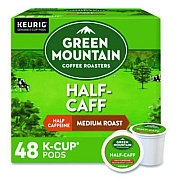 Green Mountain Coffee Half-Caff Coffee K-Cups, 0.33 oz, 48/Box (2140552)