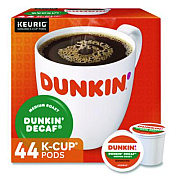 K-Cup Pods, Dunkin' Decaf, 44/Box (24306977)