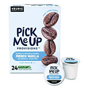 Pick Me Up Provisions French Vanilla Coffee K-Cups, 24/Box (24382842)