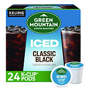 Green Mountain Coffee Classic Black Brew Over Ice Coffee K-Cups, 0.4 oz, 24/Box (5000372042)