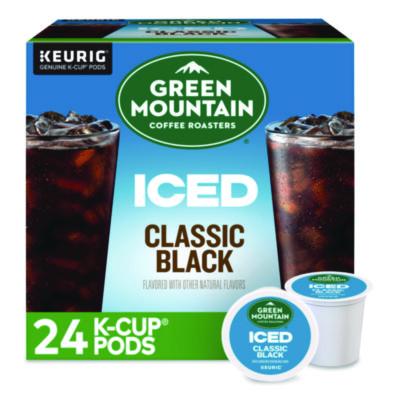 Green Mountain Coffee Classic Black Brew Over Ice Coffee K-Cups, 0.4 oz, 24/Box (5000372042)
