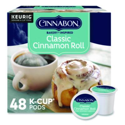 Cinnabon Classic Cinnamon Roll Coffee K-Cups, 0.33 oz, 48/Box (24297522)