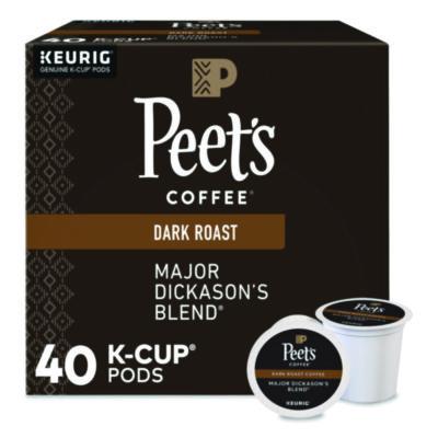 Peet's Coffee & Tea Major Dickason's Blend K-Cups, 0.44 oz, 40/Box (24306979)