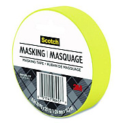Scotch Expressions Masking Tape, 3" Core, 0.94" x 20 yds, Yellow (3437PYL)