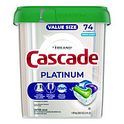 Cascade ActionPacs, Fresh Scent, 38.6 oz Tub, 74/Pack (12052)