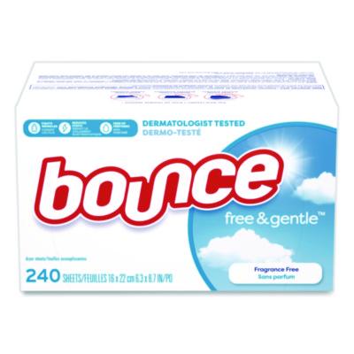 Bounce free and gentle Dryer Sheets, Fragrance-Free, 240/Box (24684BX)